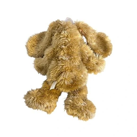 Vintage T. L. Toys Plush Bunny Rabbit Floppy Lavender Bow Accent Brown 15” - Picture 5 of 9